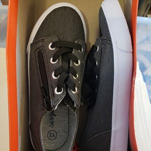 Cat & Jack Black kids zip sneakers NWT